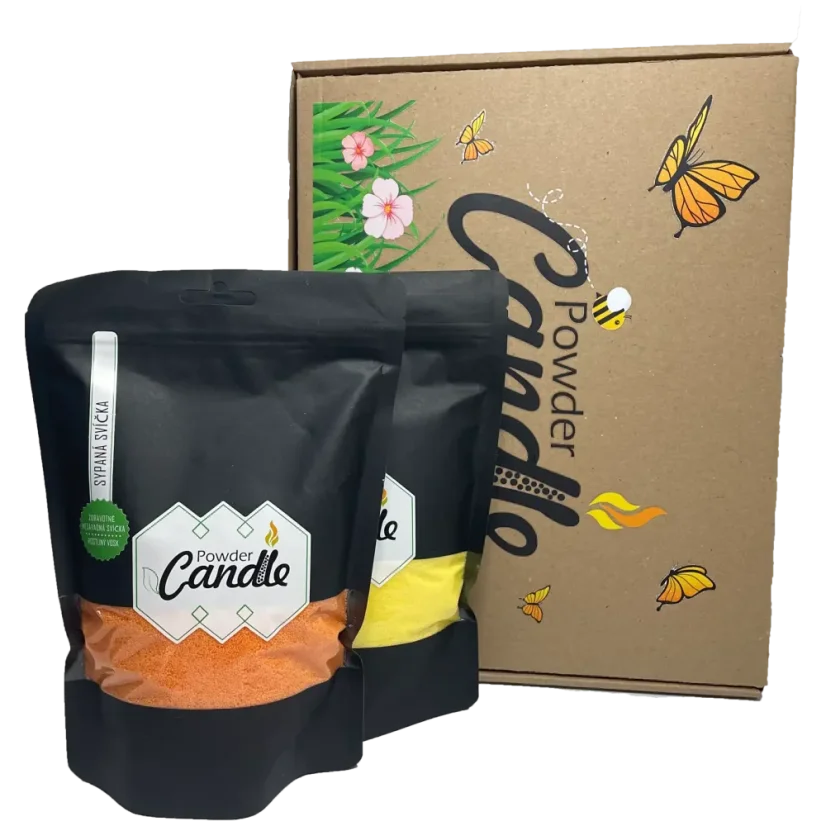 Sypana sviečka PowderCandle JARNÝ BOX