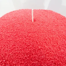 Farebná sypaná sviečka PowderCandle 50hodin – červený vosk