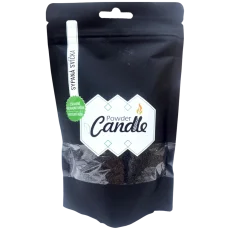 Barevná sypaná svíčka PowderCandle 100hodin – černý vosk