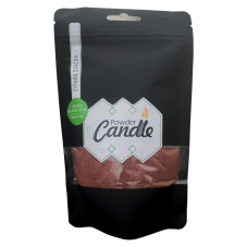 Barevná sypaná svíčka PowderCandle 50hodin – hnědý vosk