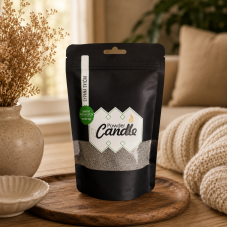 Barevná sypaná svíčka PowderCandle 50hodin – šedý vosk