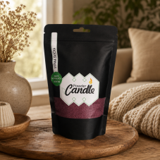 Barevná sypaná svíčka PowderCandle 50hodin – fialový vosk