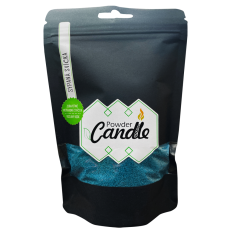 Barevná sypaná svíčka PowderCandle 100hodin – oceánově modrý vosk