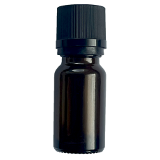 Skleněná lahvička 10ml + uzávěr s kapátkem a dětskou pojistkou