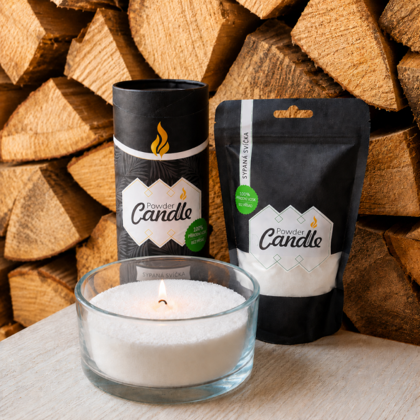 Sypana svíčka PowderCandle 50hodin