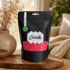 Barevná sypaná svíčka PowderCandle 50hodin – červený vosk
