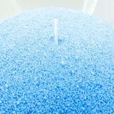 Barevná sypaná svíčka PowderCandle 50hodin – modrý vosk