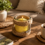 Barevná sypaná svíčka PowderCandle 50hodin – žlutý vosk