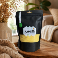 Barevná sypaná svíčka PowderCandle 50hodin – žlutý vosk