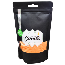 Barevná sypaná svíčka PowderCandle 50hodin – oranžový vosk