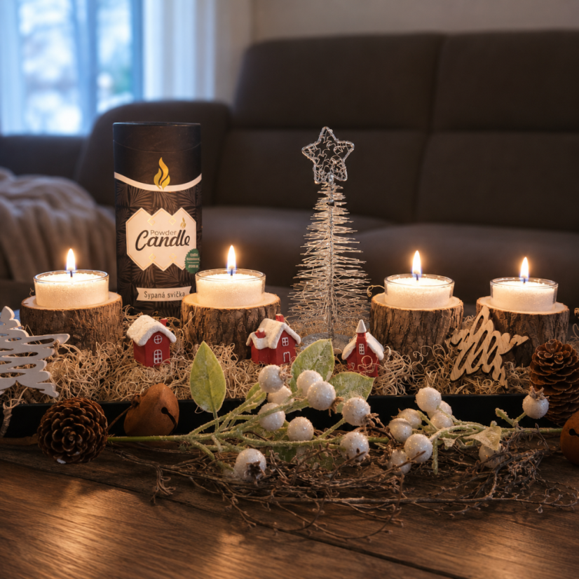Sypana svíčka PowderCandle 120hodin