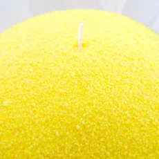Barevná sypaná svíčka PowderCandle 50hodin – žlutý vosk