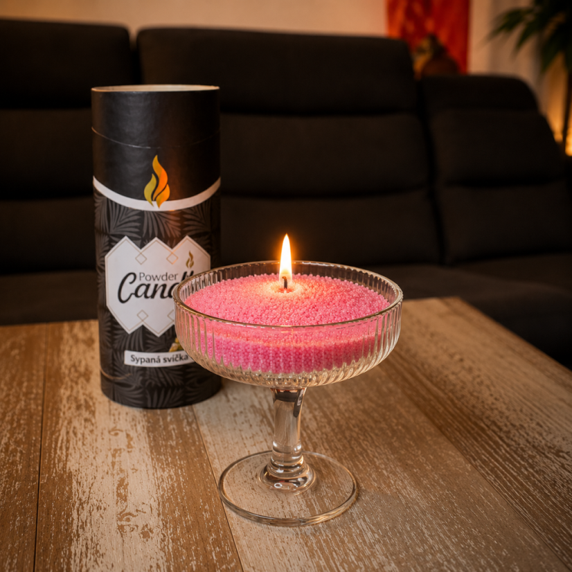 Sypana svíčka PowderCandle 120hodin