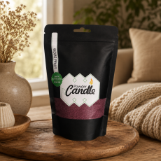 Barevná sypaná svíčka PowderCandle 50hodin – fialový vosk