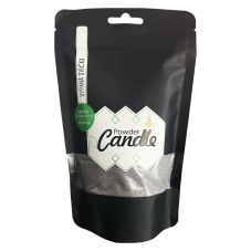 Barevná sypaná svíčka PowderCandle 50hodin – šedý vosk