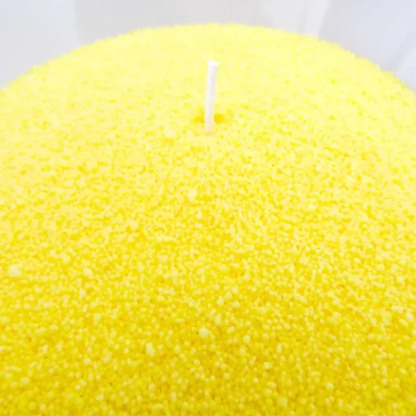 Farebná sypaná sviečka PowderCandle 100hodin – žltý vosk