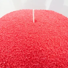 Barevná sypaná svíčka PowderCandle 100hodin – červený vosk